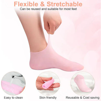 Silicone Moisturizing Gel Socks