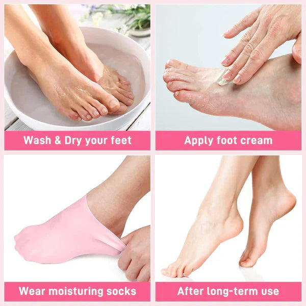 Silicone Moisturizing Gel Socks